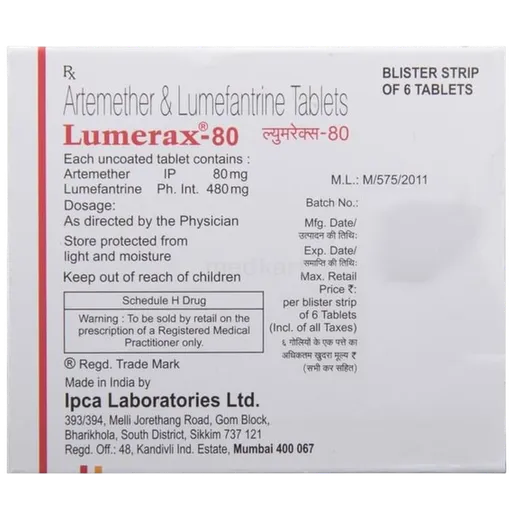 lumerax 80mg tablet 6's